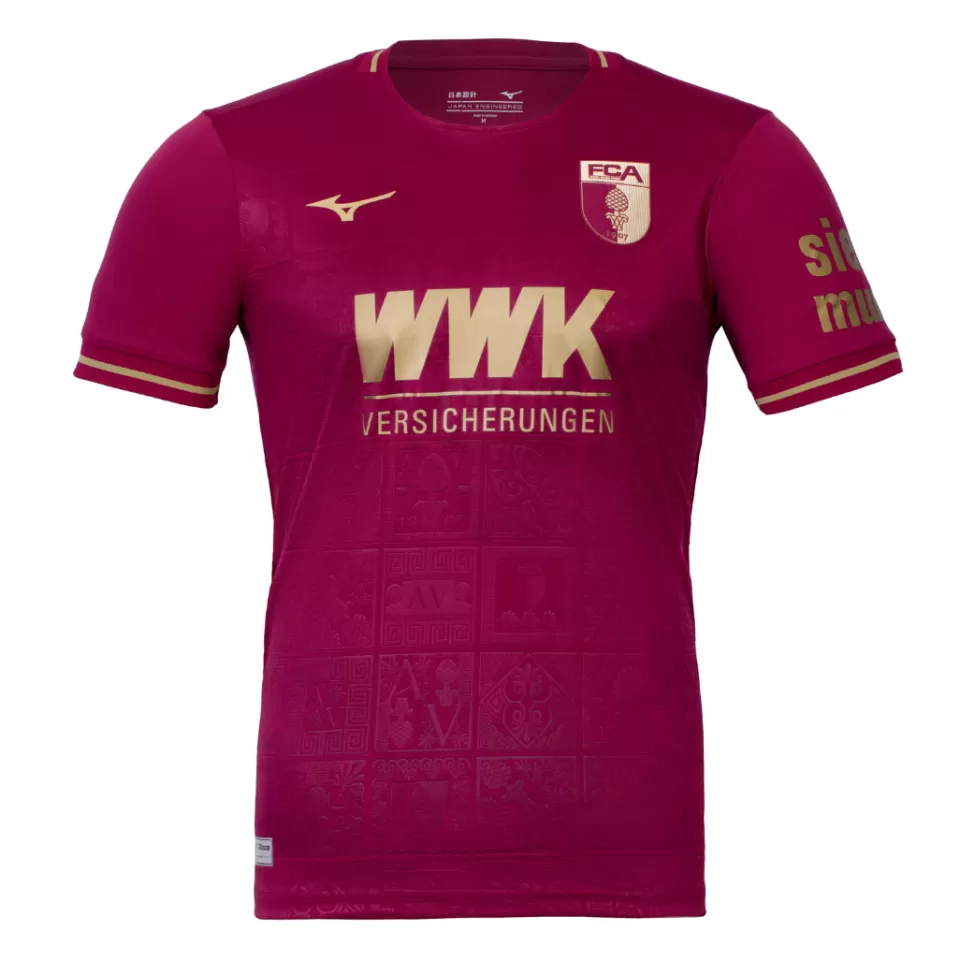 Mizuno Tops>AUGSBURG THIRD JERSEY 24/25 MEN RedPlum