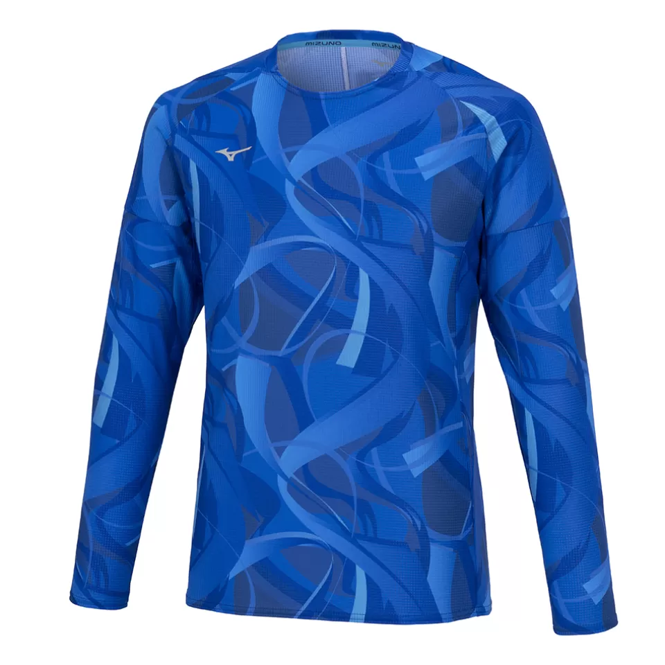 Mizuno Tops>DRY AEROFLOW TEE (LONG SLEEVE) MEN DirectoireBlue