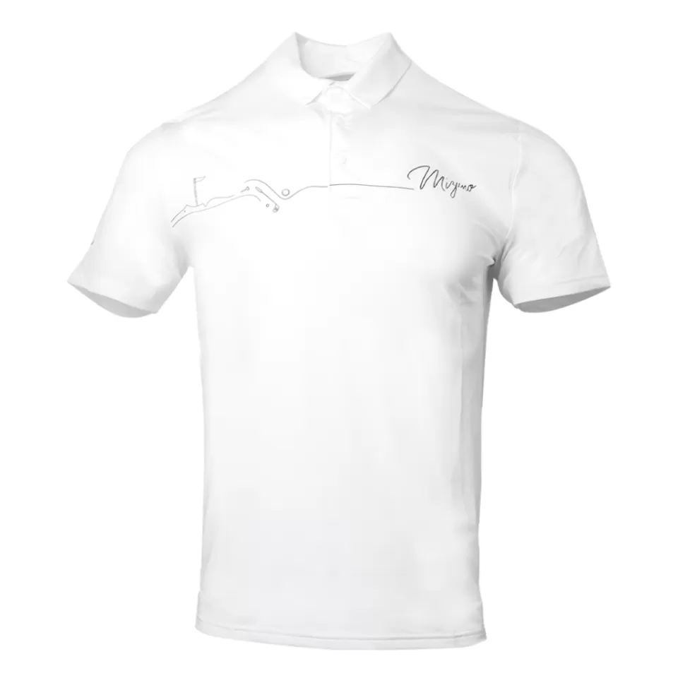 Mizuno Tops>GOLF COURSE PRINT POLO MEN