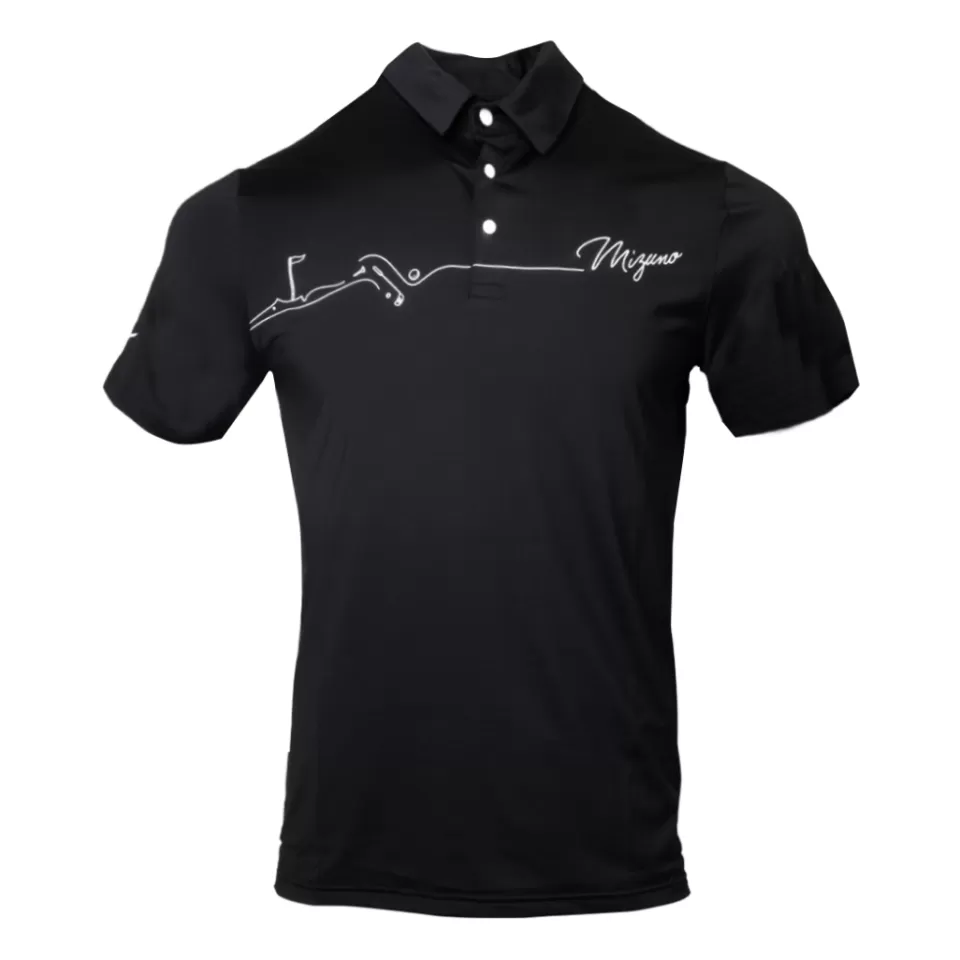 Mizuno Tops>GOLF COURSE PRINT POLO MEN