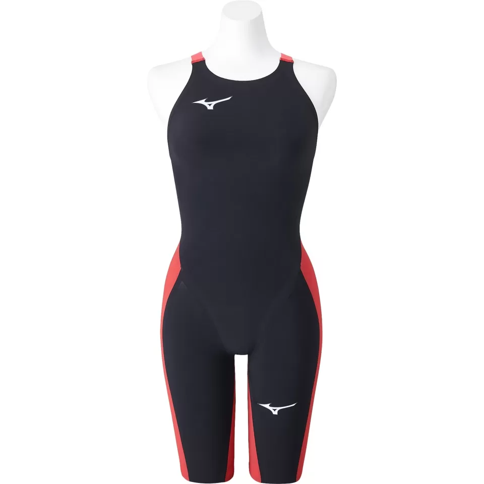 Mizuno Swimwear>GX · SONIC 6 CR HALF SUIT WOMEN Black/Red