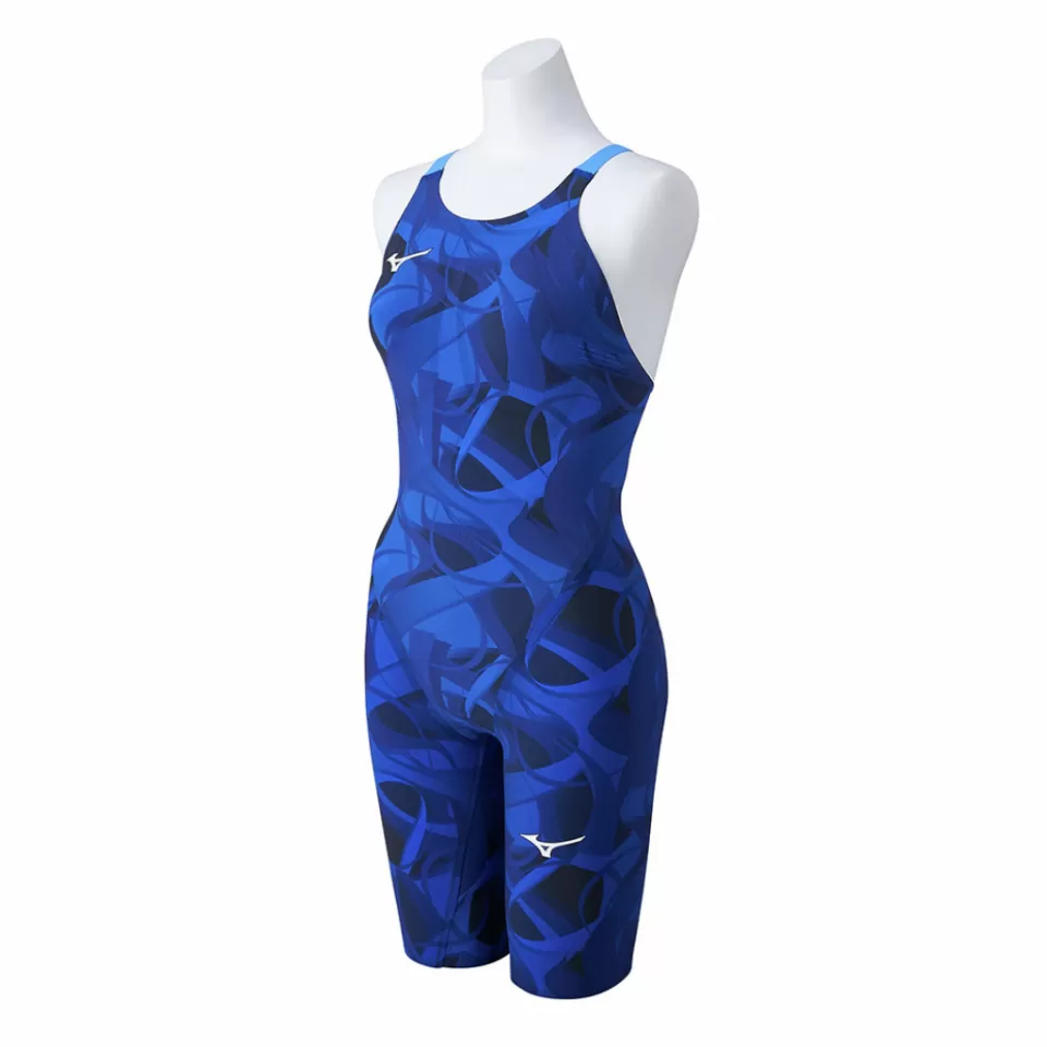 Mizuno Swimwear>GX · SONIC 6 NV HALF SUIT WOMEN Blue