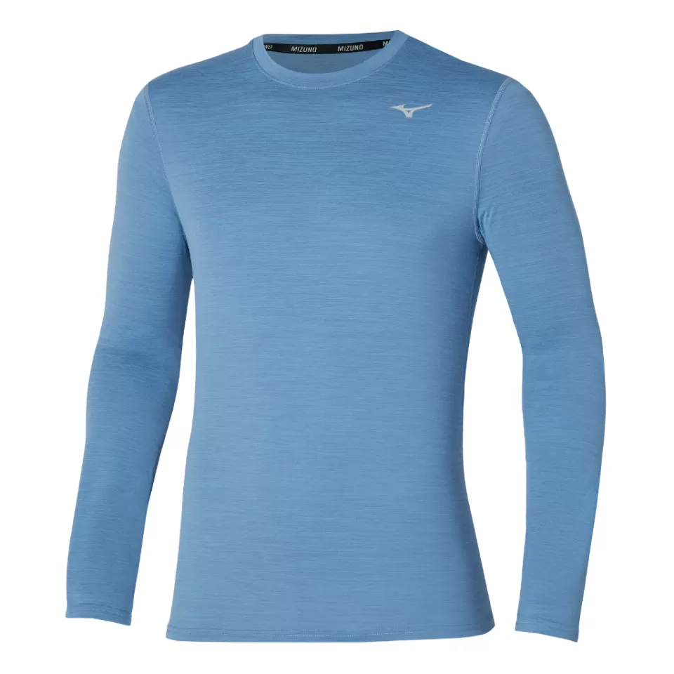 Mizuno Tops>IMPULSE CORE LS TEE MEN ParisianBlue