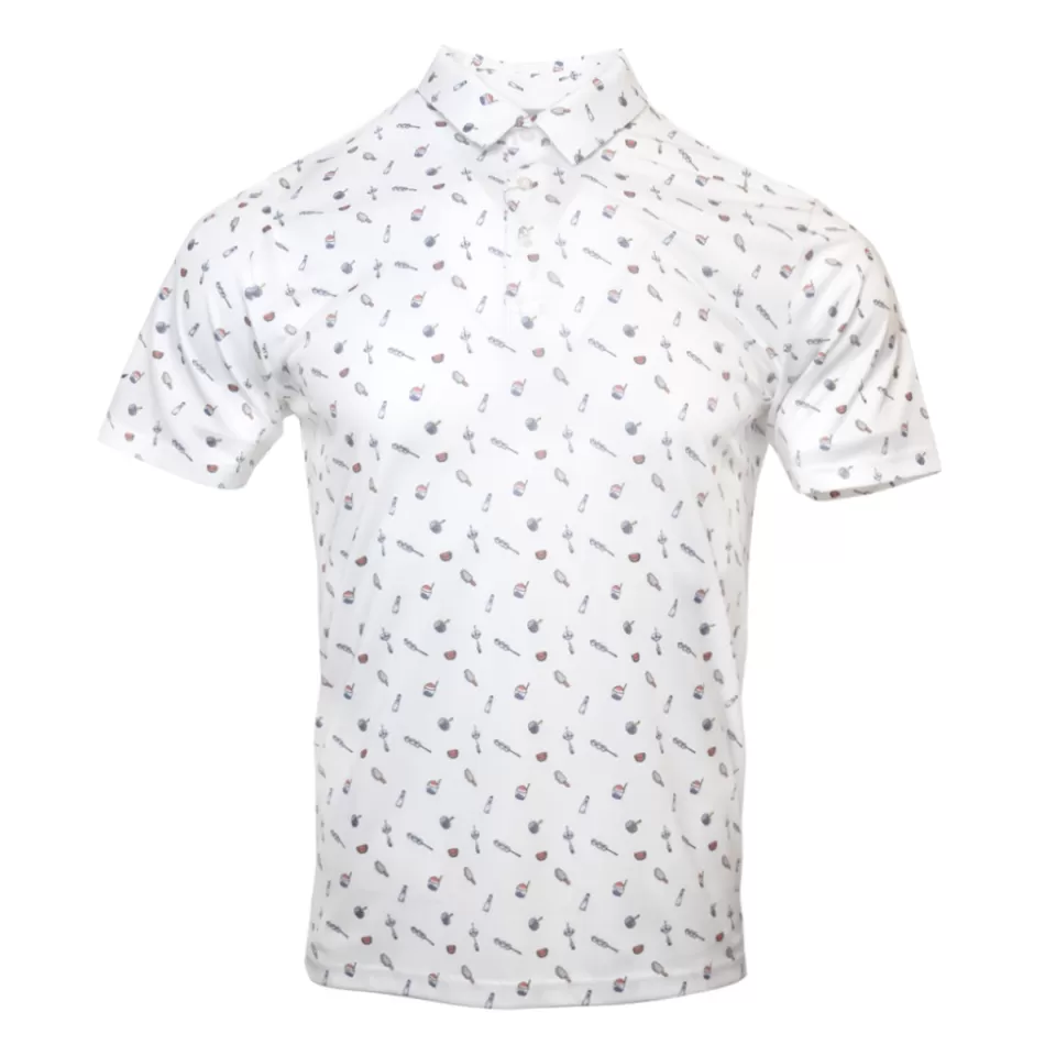 Mizuno Tops>JAPANESE SUMMER PRINT POLO MEN