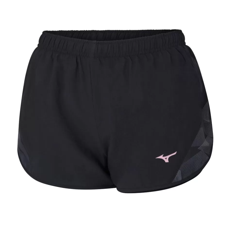 Mizuno Bottoms>PRINTED PANELS SIDE SPLIT SHORTS WOMEN