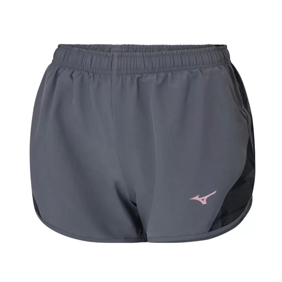 Mizuno Bottoms>PRINTED PANELS SIDE SPLIT SHORTS WOMEN