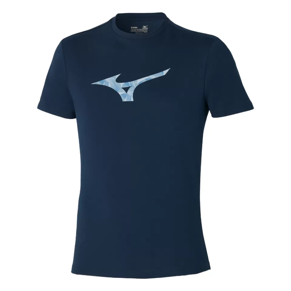 Mizuno Tops>SEASONAL BLUE GRAPHIC TEE MEN