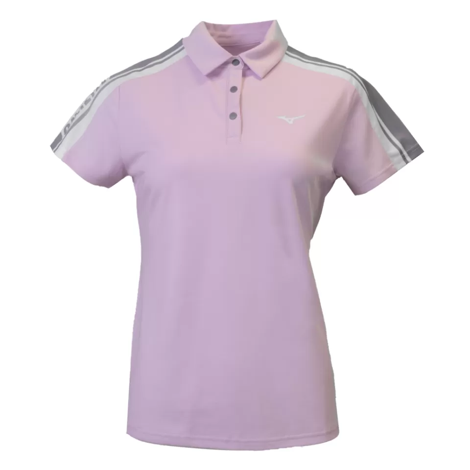 Mizuno Tops>SHOULDER PRINT POLO WOMEN LightPurple