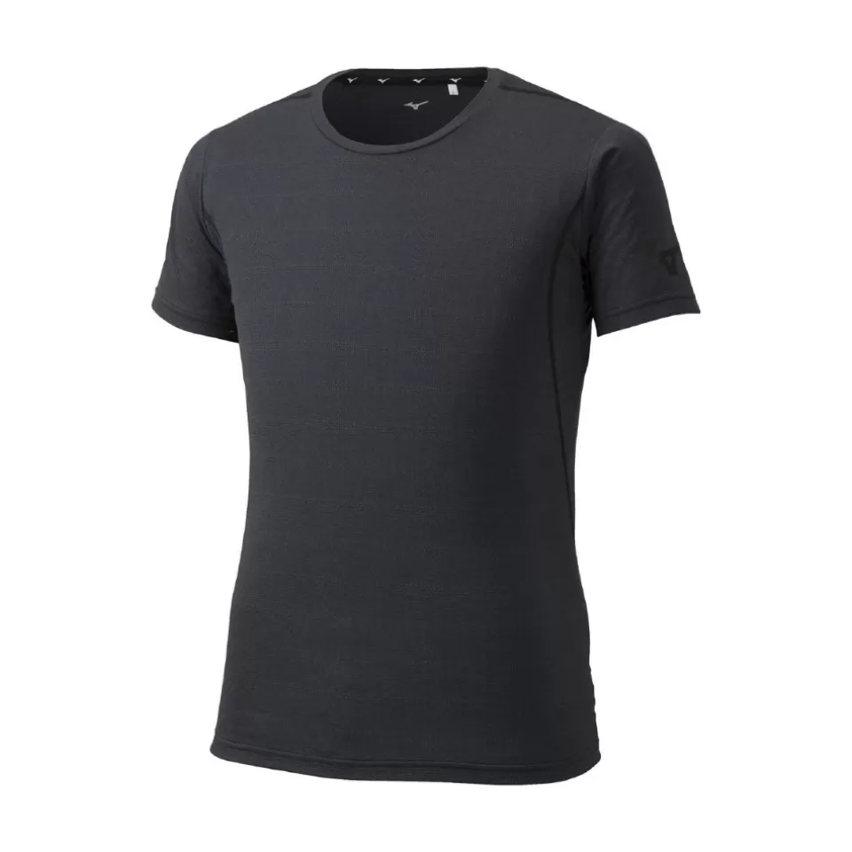 Mizuno Tops>SIMPLE TEE MEN Black