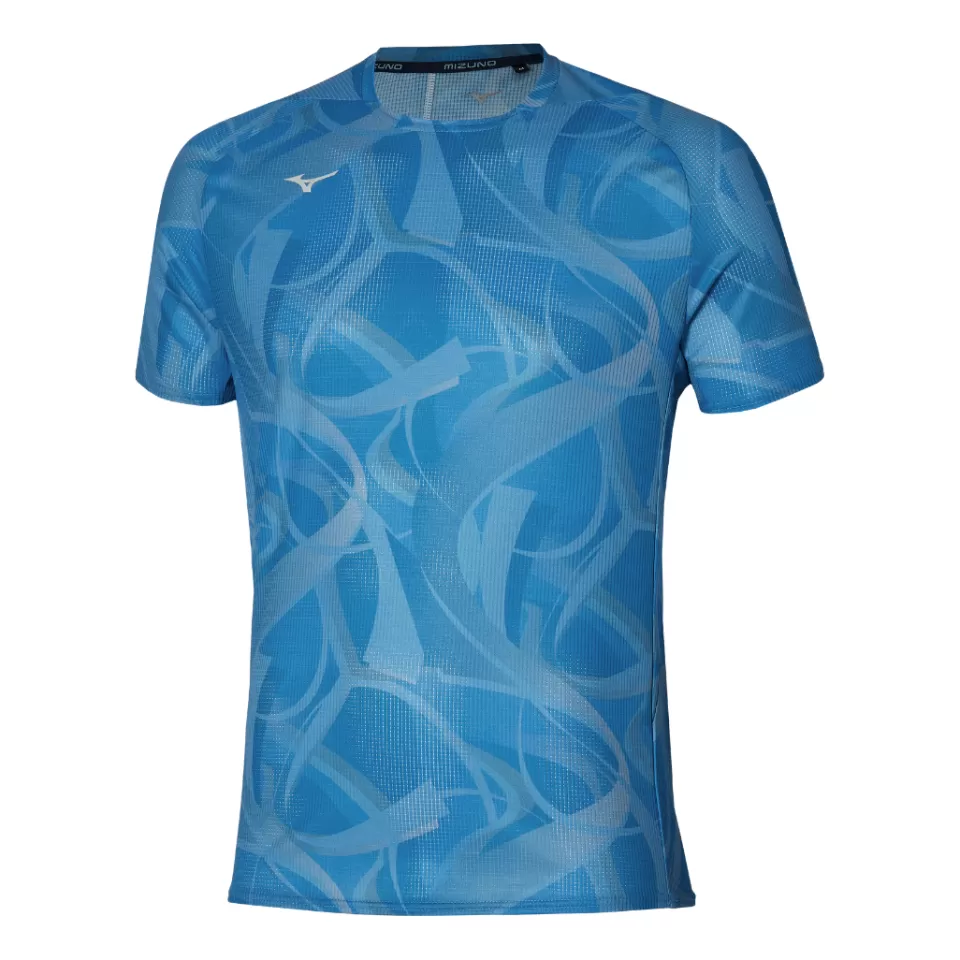 Mizuno Tops>TRAINING DRYAEROFLOW TEE MEN