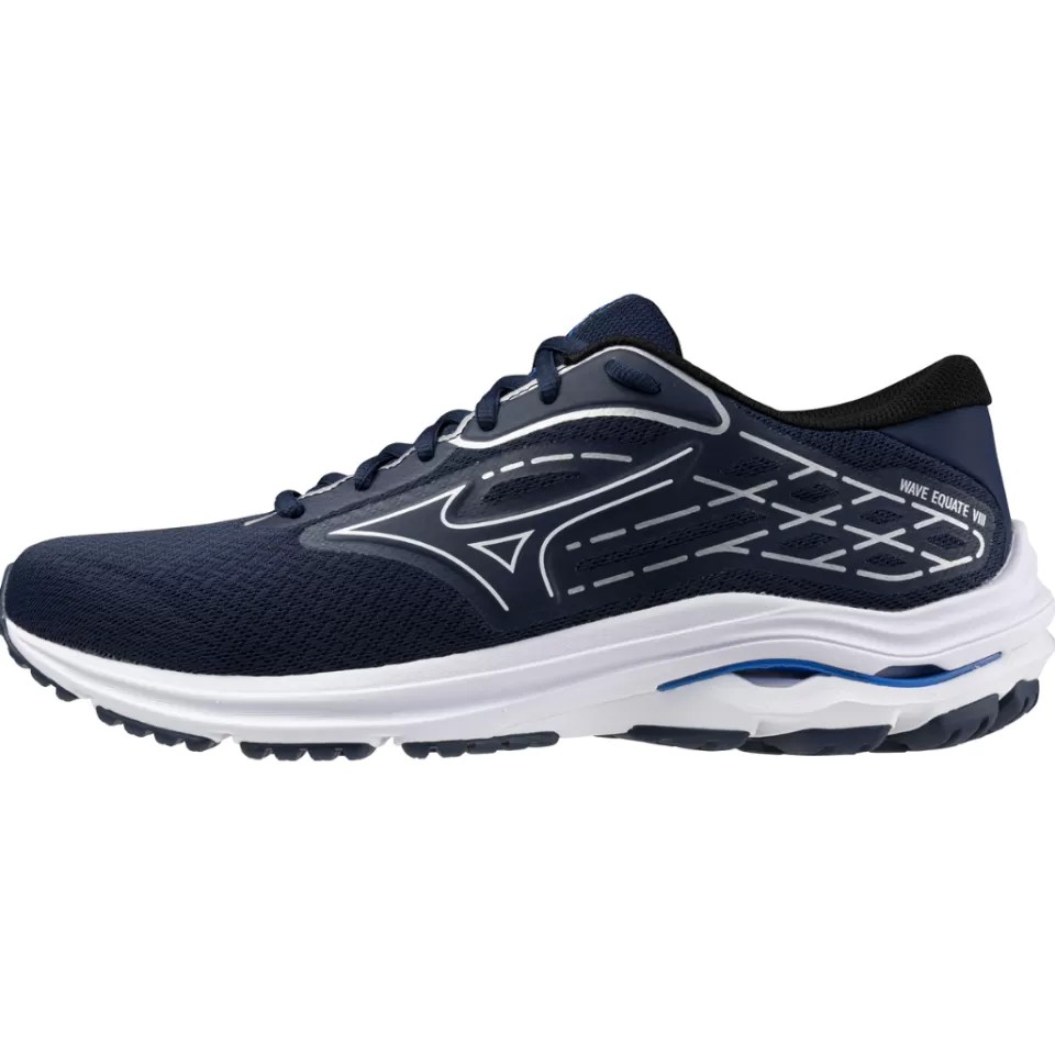 Mizuno Running>WAVE EQUATE 8 MEN PageantBlue/White/Silver