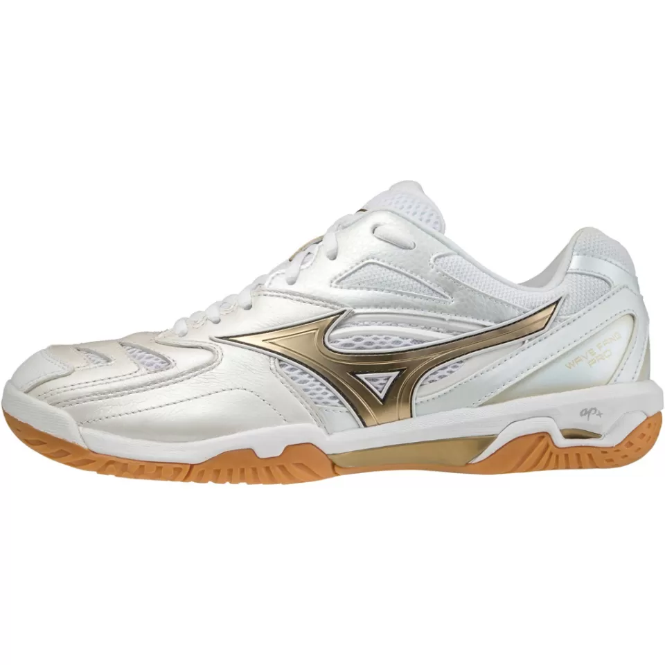 Mizuno Badminton | Badminton>WAVE FANG PRO UNISEX White/Gold