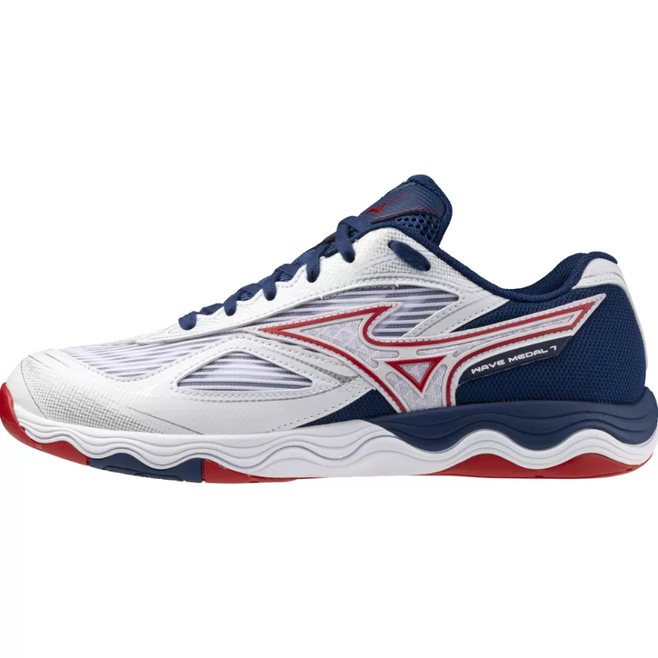 Mizuno Wide Shoes | Wide Shoes>WAVE MEDAL 7 WIDE UNISEX White/Salsa/Graystone